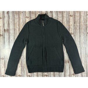 C.C. FILSON full zip cotton heavy Sweater cardigan size S color Black